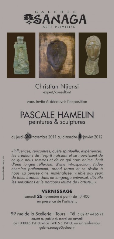 pascale hamelin,scutpture,peinture,femme,paris,exposition,tours,sanaga,rencontres,sensation,esprit