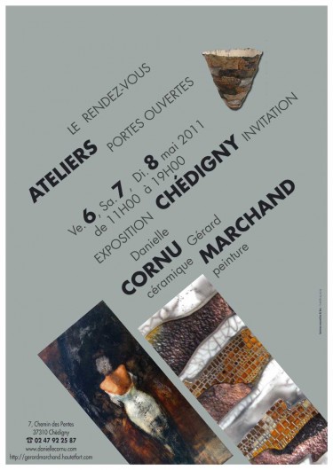 invitation,portes ouvertes,danielle cornu,gérard marchand